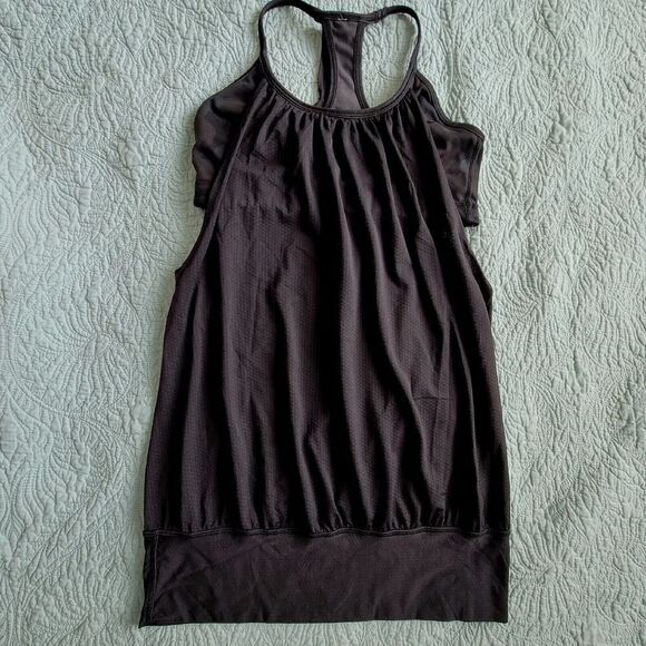 Lululemon  size 4 No Limits Built in Camo Bra  tank top Black - Picture 12 of 13
